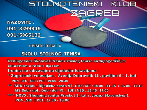 Upis u stolnotenisku školu